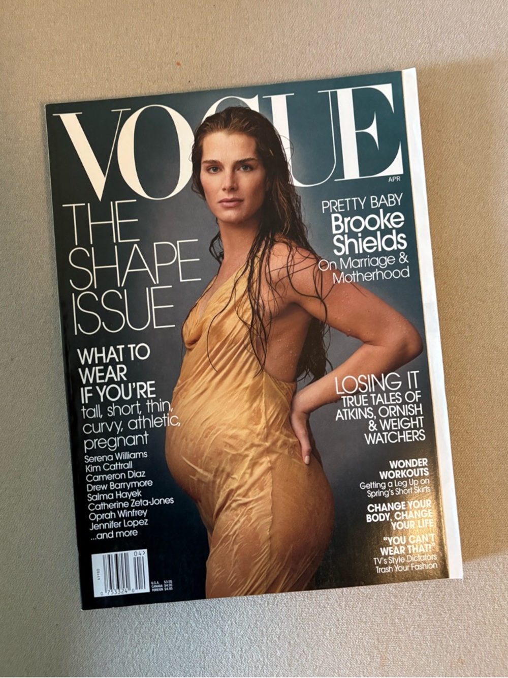 Vogue Magazine Featuring Brooke Shields April 2003